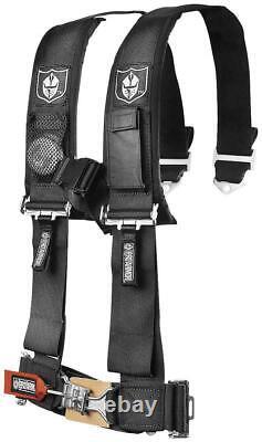 Pro Armor Seat Belt Harness 4 Point 3 Padded Polaris RZR XP / S /4 /1000 BLACK