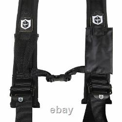 Pro Armor Seat Belt Harness 4 Point 3 Padded Polaris RZR XP / S /4 /1000 BLACK