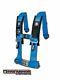 Pro Armor Seat Belt Harness 4 Point 3 Padded Polaris RZR XP / S /4 /1000 BLUE