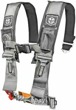 Pro Armor Seat Belt Harness 4 Point 3 Padded Polaris RZR XP / S /4 /1000 SILVER