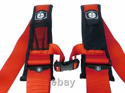 Pro Armor Seat Belt Safety Harness 3 4PT for Honda /John Deere /Kubota ATV RED