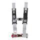 Pro Armor Seat Belt Safety Harness 4 Point 3 Padded RZR Rhino Can Am Silver