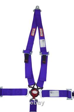 Puple Kids Race Harness Seat Belt 5 Point Sfi 1601 Approved Cam Lock V Roll Bar