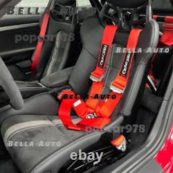 Purple RECARO 4 Point 3 Racing Seat Belt Quick Release Seatbelt Snap-On Harness