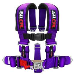 Purple Race H Harness Seat Belt 5 Point 2 Pads Harness Sand Rail 2x2 style