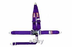 Purple Safety Harness Racing 5 Point Sfi 16.1 Latch & Link 3 Racing Seat Belt