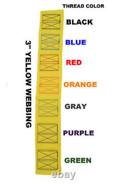 Purple & Yellow Stitching Safety Harness Sfi 16.1 Cam Lock 5 Point V Belt 3