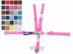 Quarter Midget Racing Harness Sfi 16.1 5 Point Latch & Link Seat Belt Hot Pink