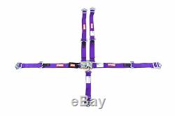 Quarter Midget Racing Harness Sfi 16.1 5 Point Latch & Link Seat Belt Purple