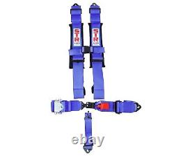 RATCHET Off Road Racing Race Harness Padded Belt 3 Wide BLUE White Label