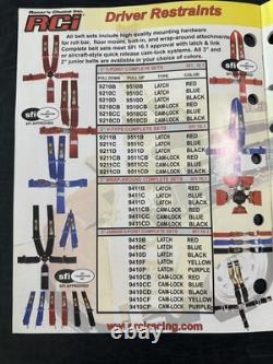 RCI Vintage Racing Car Seat Covers (black/yellow) /w Harness Seat Belts