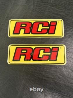 RCI Vintage Racing Car Seat Covers (black/yellow) /w Harness Seat Belts