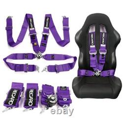 RECARO 4/5/6 Point 3 Racing Seat Belt Quick Release Seatbelt Snap-On Harness