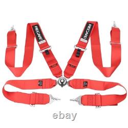 RECARO 4 Point 3 Racing Seat Belt Quick Release Seatbelt Snap-On Harness
