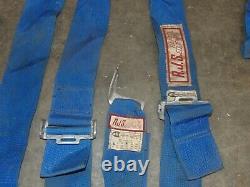 RJS Seat Belts Harnesses 5 point Blue Pair Shoulder Lap Racing Vintage 1994