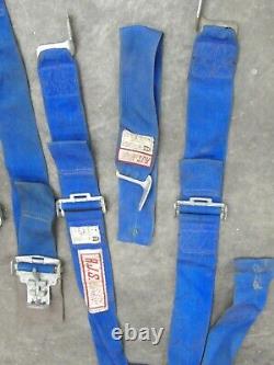 RJS Seat Belts Harnesses 5 point Blue Pair Shoulder Lap Racing Vintage 1994