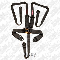 RW 5 Point SFI Latch & Link Harness With HANS 2/3inch Belts and Snap Hook Ends