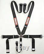 RaceQuip 841001 5 Point Camlock 2 Auto Racing Seat Belt Harness SFI 16.1 Black