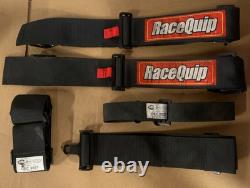 RaceQuip Black 5 Point Race Car Seat Belt 3 in. Lap and Shoulder 2 in. Sub SFI