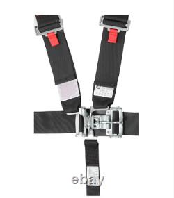 RaceQuip Black 5 Point Race Car Seat Belt 3 in. Lap and Shoulder 2 in. Sub SFI