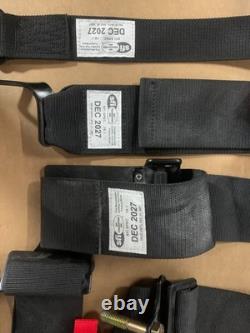 RaceQuip Black 5 Point Race Car Seat Belt 3 in. Lap and Shoulder 2 in. Sub SFI