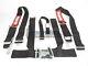 RaceQuip Racing Seat Belt Safety Harness Black 3-Inch 5-Point Latch & Link SFI
