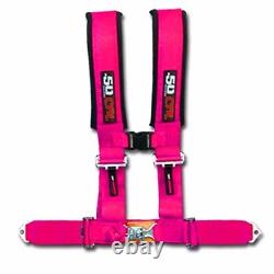 Race H Harness 2 Wide Seat Belt 4 Point Pads Pink 2x2 Sand Rail Longtravel Car