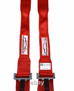 Race Harness Racerdirect Sfi 16.1 Red Roll Bar Mount Seat Belt 5 Point