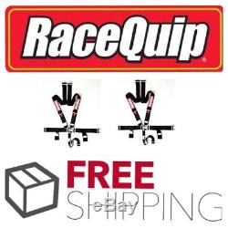 Racequip Black 5 point Racing Harness Seat Belts 2 Pair Razor Rzr Drag Race IMCA