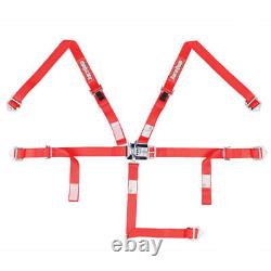 Racequip Seat Belt Harness 709019 Jr. Dragster / 1/4 Midget 2 Red 5pt Latch