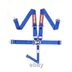 Racequip Seat Belt Harness 711021 3.000 Blue 5-Point Latch