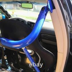 Racing Harness Safety Seat Belt Chassis Stainless Steel Blue Powder Coated NEW