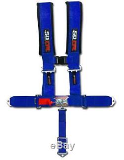 Racing Harness Seat Belt 5 Point Blue Ford Mustang GT Fastback Turbo LX Cobra R