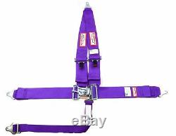 Racing Harness Seat Belt 5 Point Sfi 16.1 Latch & Link Racerdirect Purple