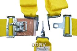 Racing Harness Seat Belt 5 Point Yellow Sfi 16.1 Latch & Link Racerdirect