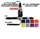 Racing Harness Seat Belt Hans Sfi 16.1 5 Point V Mount 3 Latch & Link Any Color