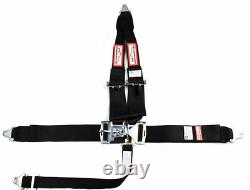 Racing Harness Seat Belt Hans Sfi 16.1 5 Point V Mount 3 Latch & Link Any Color