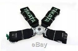 Racing Seat Belts Sport M-5113 4-points 3 Black Takata Replica Harness