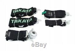 Racing Seat Belts Sport M-5115 5-points 3 Black Takata Replica Harness