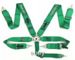 Racing Seat Belts Sport M-5116 5-points 3 Green Takata Replica Harness