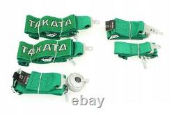 Racing Seat Belts Sport M-5116 5-points 3 Green Takata Replica Harness