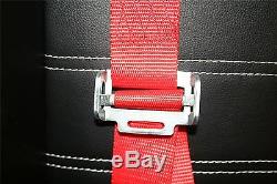 Raptor 4x4 Safety Belts 4 Points 2 Red Harness Seat Belt Off Road Racing