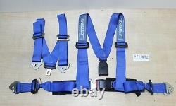 Rare Vintage JDM TRUST Gracer Seat Belt Sport Harness Set, blue