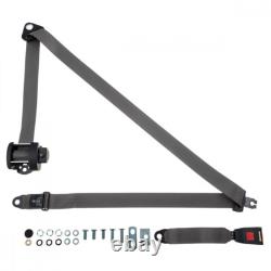 Rear Automatic Seat Belt For Hyundai Sonata Berlina 1988-1994 Grey