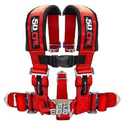 Red 5 Point 2 Safety Racing Harness seat belt Polaris UTV RZR XP1000 XP900