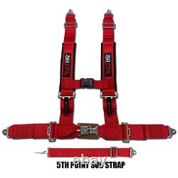 Red 5 Point 2 Safety Racing Harness seat belt Polaris UTV RZR XP1000 XP900