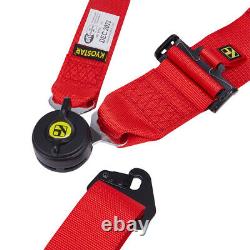 Red 5 Point Harness Cam Lock Quick Release Kart Racing Safety Belt SFI 16.1 New