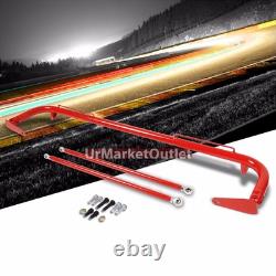 Red Mild Steel 49 Racing Safety Chassis Seat Belt Harness Bar/Across Tie Rod