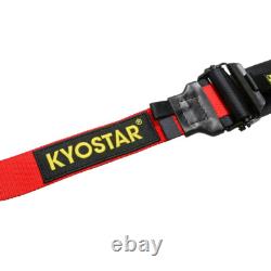Red Universal Heavy-Duty 5Point Camlock Quick Release Seat Belt Safety Harness
