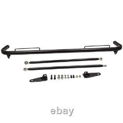 Right Racing Safety Seat Belt Chassis Roll Harness Bar Kit Rod Black 49
